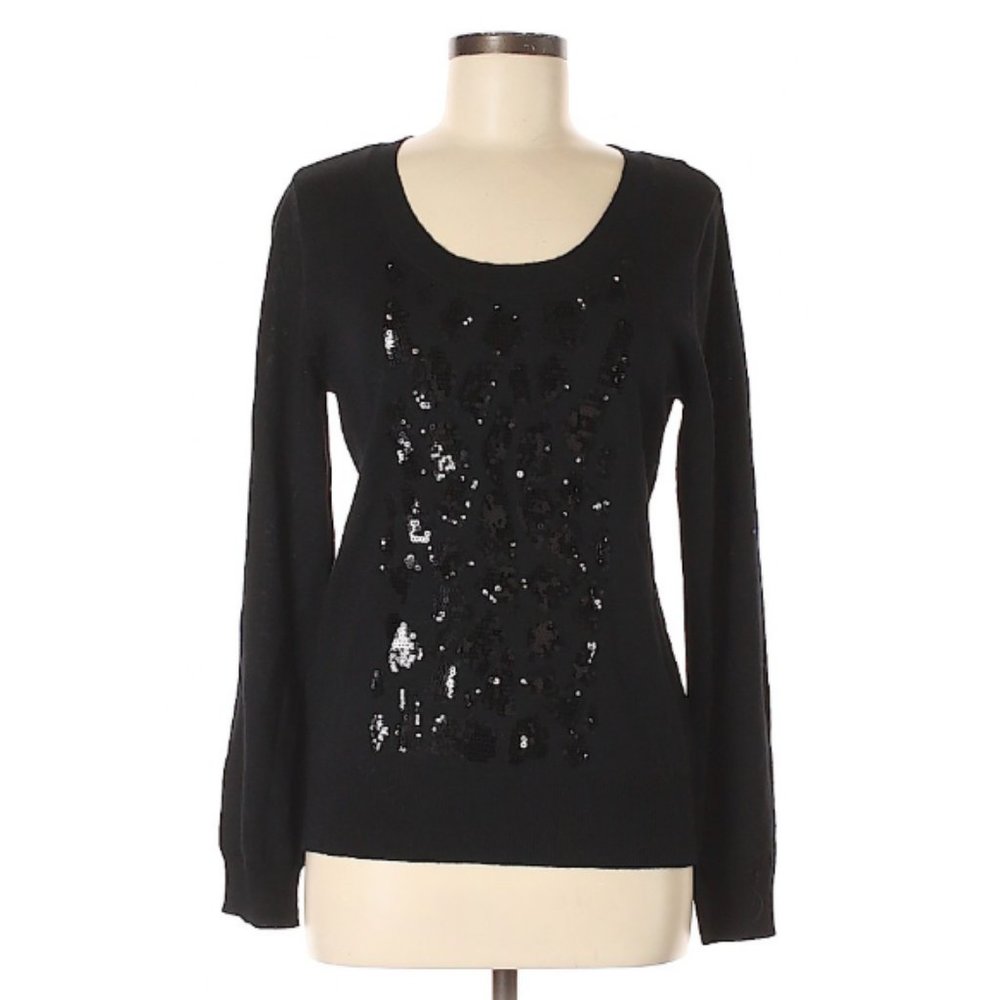 Calvin Klein Black Sequin Sweater